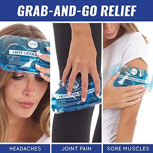 Reusable Hot and Cold Gel Ice Packs for Injuries | Cold Compress, Ice Pack, G...