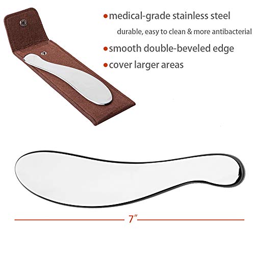 Allshow Gua Sha Tools , Stainless Steel Scraping Massage Tool, IASTM Tools, M...