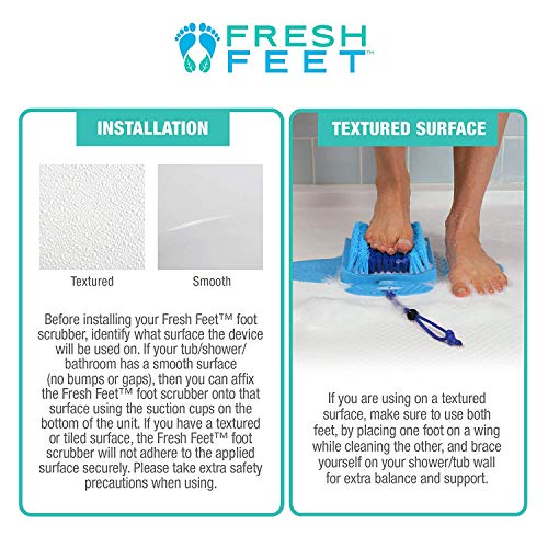 Fresh Feet- Foot Scrubber With Pumice Stone, Cleans, Smooths, Exfoliates & Ma...