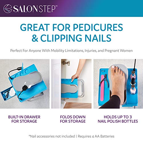 Salon Step The Beauty Footrest for Easy At-Home Pedicures, Treat Your Feet, N...
