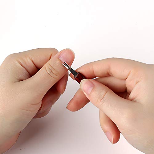 Allstarry 30 Pieces Nail Cuticle Trimmer Remover Plastic Handle Cuticle Pushe...