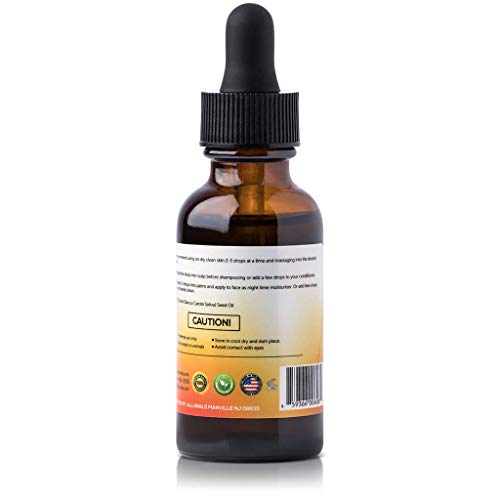 Carrot Seed Oil – 100% Pure, Unrefined, Cold Pressed, All Natural, Organic Da...