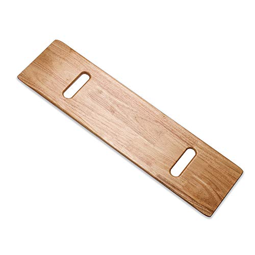 Wooden Slide Transfer Board with Handles, 500 lb Capacity Heavy Duty Slide Bo...
