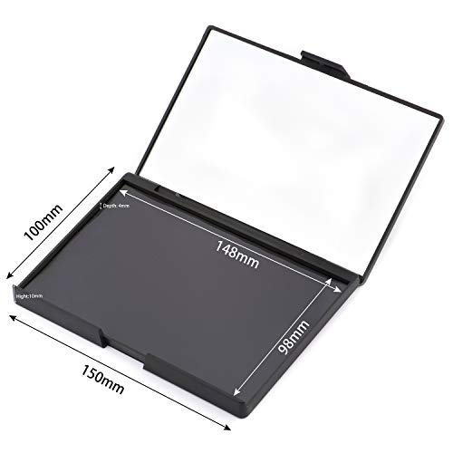 Allwon Empty Magnetic Plastic Eyeshadow Makeup Palette with 15Pcs Adhesive Em...