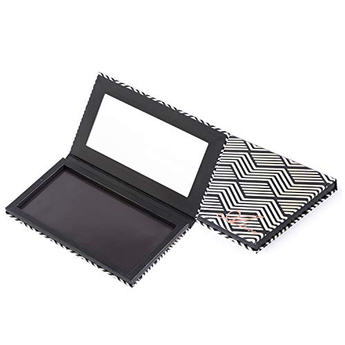 Allwon Magnetic Palette Black Empty Makeup Palette with Mirror and 20Pcs Adhe...