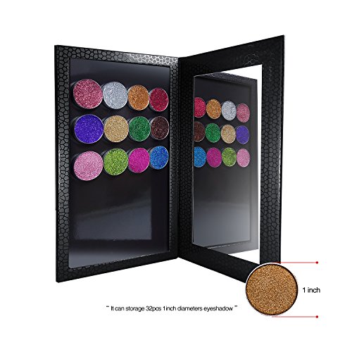 Allwon Magnetic Palette Empty Eyeshadow Makeup Palette with Shatterproof Mirr...