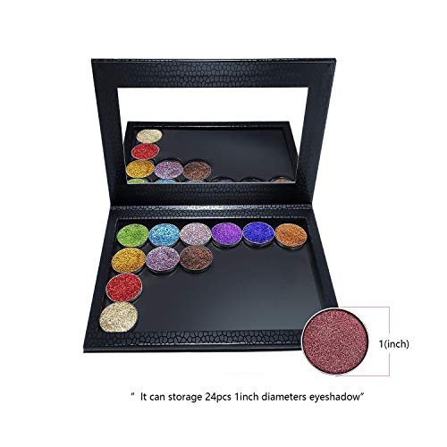 Allwon Magnetic Palette Empty Makeup Palette with Mirror for Eyeshadow Lipsti...