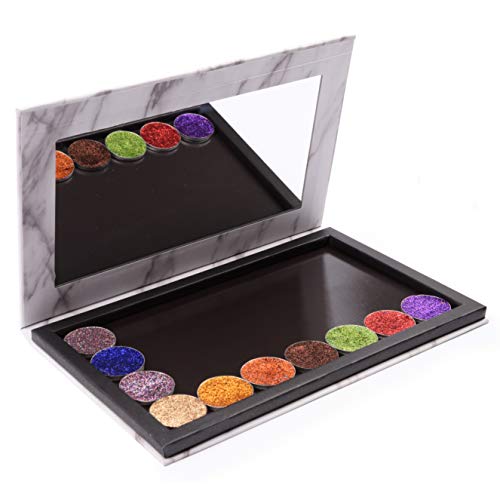 Allwon Magnetic Palette Marble Empty Makeup Palette with Mirror for Eyeshadow...
