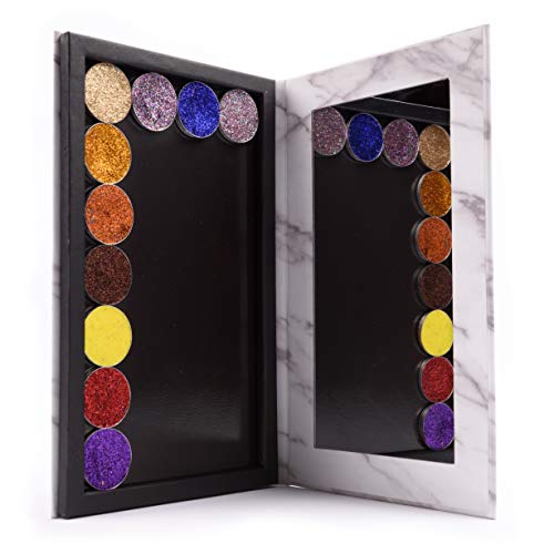 Allwon Magnetic Palette Marble Empty Makeup Palette with Mirror for Eyeshadow...