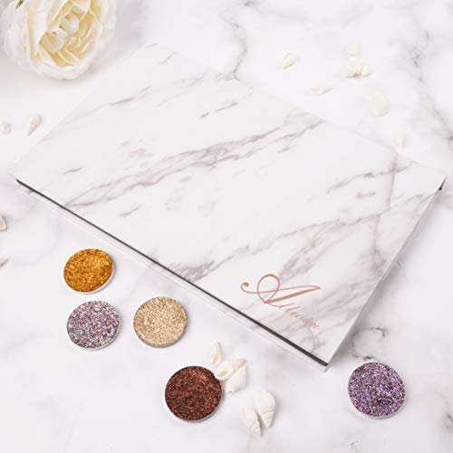 Allwon Magnetic Palette Marble Empty Makeup Palette with Mirror for Eyeshadow...