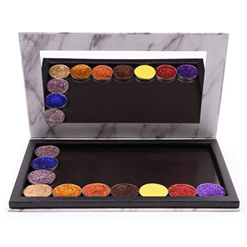 Allwon Magnetic Palette Marble Empty Makeup Palette with Mirror for Eyeshadow...