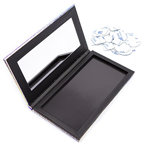 Allwon Magnetic Palette Mermaid Empty Makeup Palette with Mirror and 20Pcs Ad...
