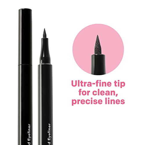 Almay Conditioning Liquid Eyeliner, Longwearing, Waterproof, Hydrating, 10 Bl...