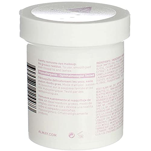 Almay Eye Makeup Remover Pads, Oil Free, Pack Of 2(80 pads each)