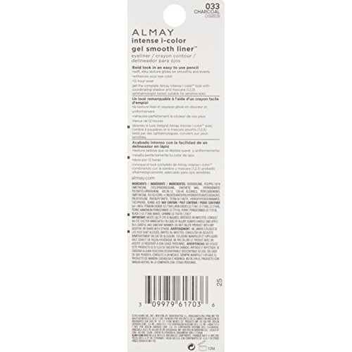 Almay Gel Smooth Eyeliner, Charcoal, 1 count