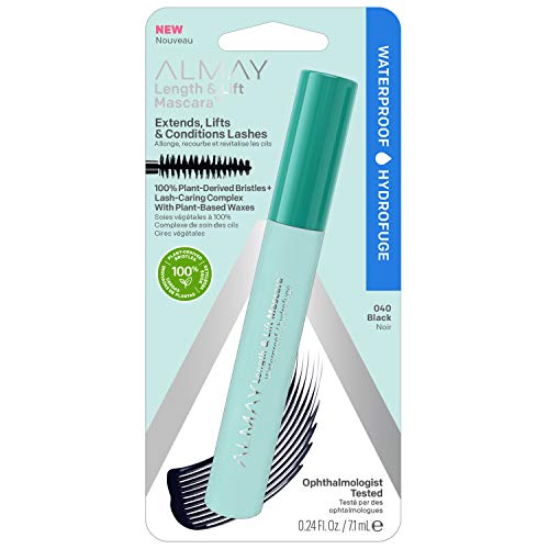 Almay Length & Lift Mascara, Plant Based Waterproof Volumizing Lengthening Ey...