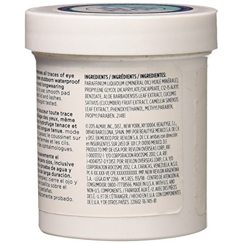 Almay Longwear & Waterproof Eye Makeup Remover Pads, 80 Count