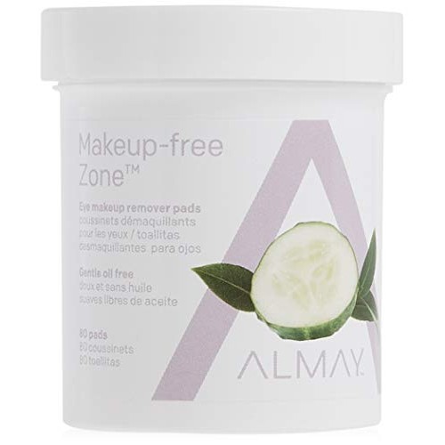Almay Oil Free Gentle Eye Makeup Remover Pads, Hypoallergenic, Cruelty Free, ...