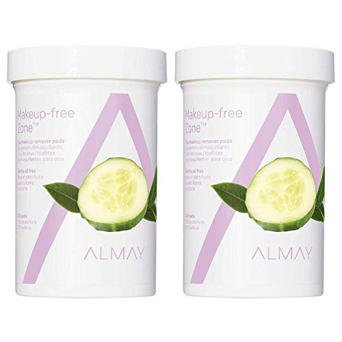 Eye Makeup Remover Pads with Aloe by Almay, Oil Free, Hypoallergenic, Fragran...