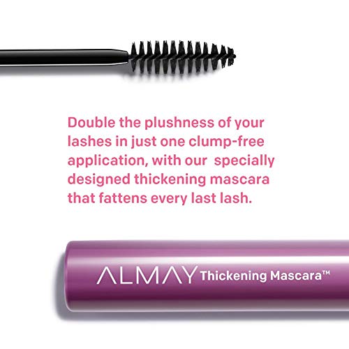 Mascara by Almay, Thickening, Volume & Length Eye Makeup with Aloe and Vitami...