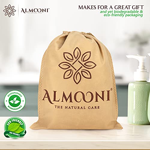 Almooni Premium Exfoliating Loofah Pad Body Scrubber, Made with Natural Egypt...