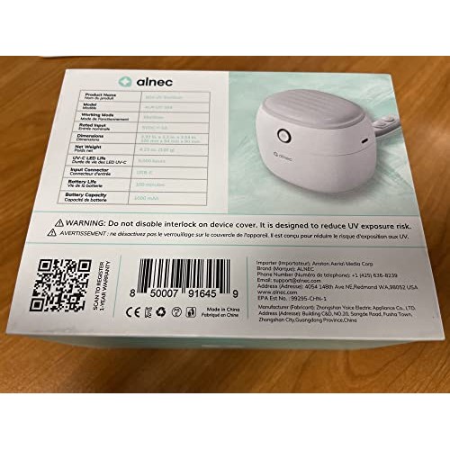 Retainer Case, UVC Sanitizer Invisalign Cleaner Case, Denture Case, Night Mou...