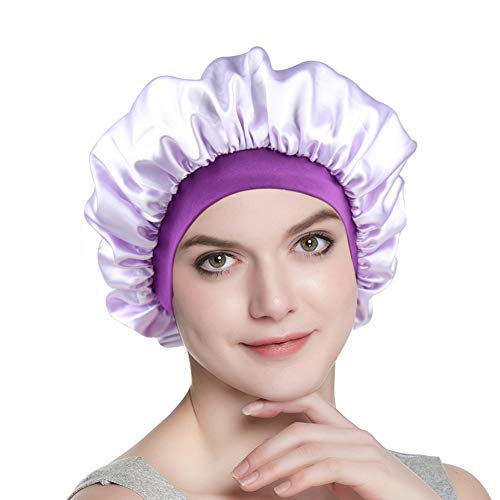 Silk Sleeping Cap Women's Soft Slouchy Satin Lined Hat Chemo Beanie