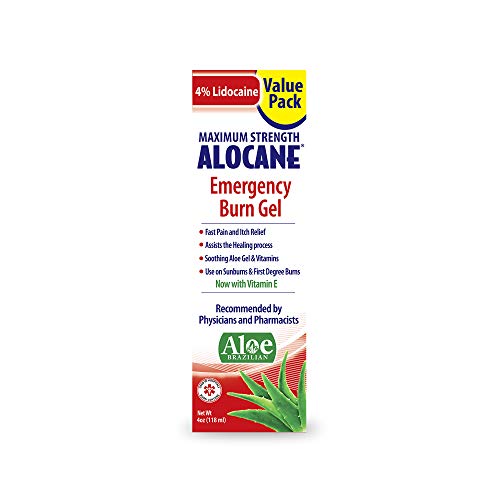 Alocane Emergency Burn Gel, 4 Ounce, Clear