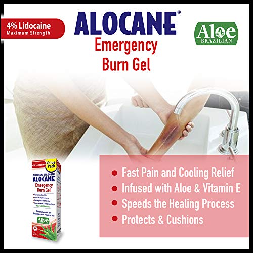 Alocane Emergency Burn Gel, 4 Ounce, Clear