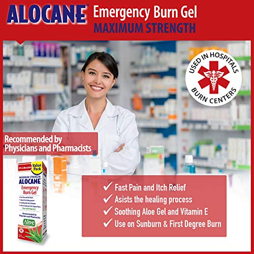 Alocane Emergency Burn Gel, 4 Ounce, Clear