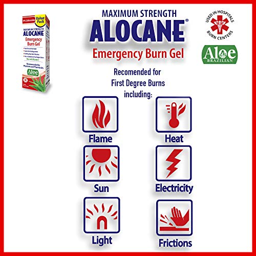 Alocane Emergency Burn Gel, 4 Ounce, Clear