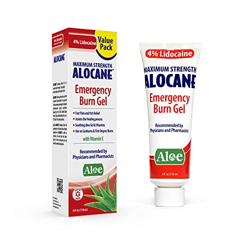 Alocane Emergency Burn Gel, 4 Ounce, Clear