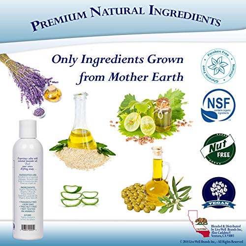 Aloe Cadabra Body Massage Oil Best for Organic Calming Couples Baths with Nat...