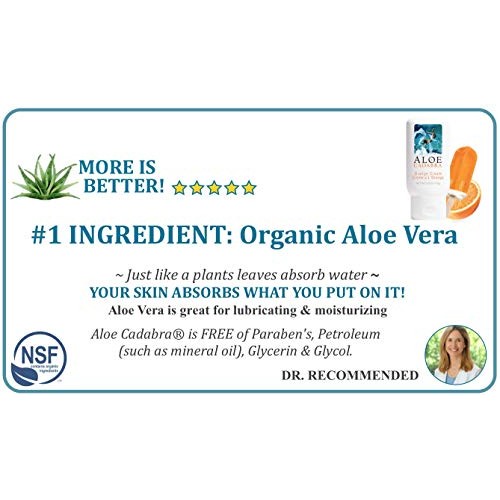 Aloe Cadabra Flavored Personal Lubricant & Moisturizer for Anal, Sex, Oral, W...