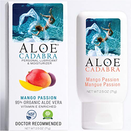 Flavored Personal Lubricant Organic, Natural Mango Passion Lube for Anal Sex,...