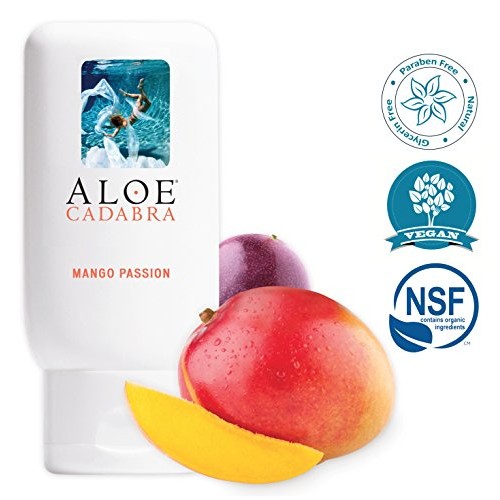 Flavored Personal Lubricant Organic, Natural Mango Passion Lube for Anal Sex,...