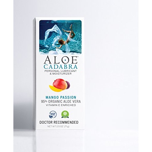 Flavored Personal Lubricant Organic, Natural Mango Passion Lube for Anal Sex,...