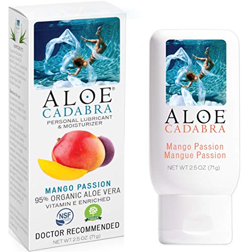 Flavored Personal Lubricant Organic, Natural Mango Passion Lube for Anal Sex,...