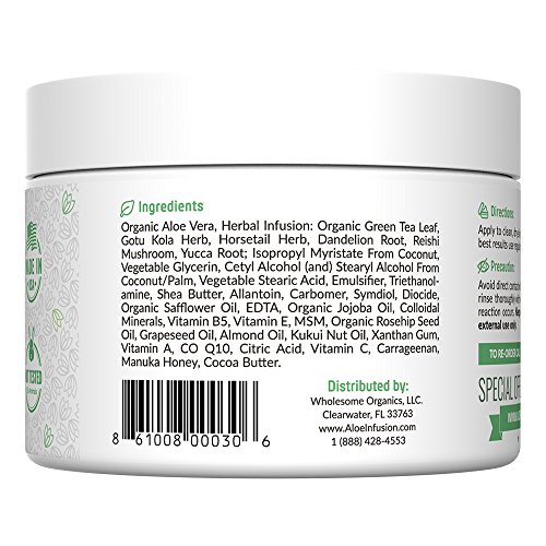 Aloe Infusion Body and Face Moisturizer - All Natural Eczema Cream for Itchy ...