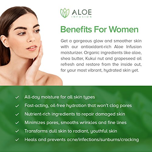 Aloe Infusion Body and Face Moisturizer - All Natural Eczema Cream for Itchy ...