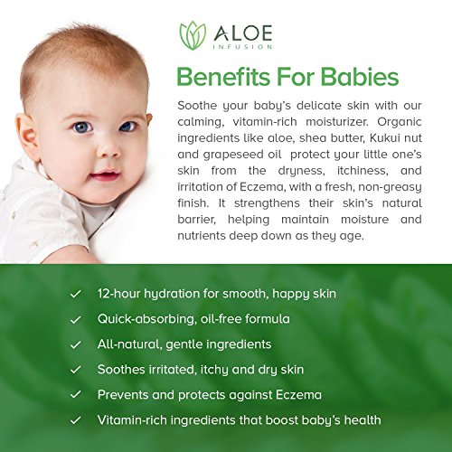 Aloe Infusion Body and Face Moisturizer - All Natural Eczema Cream for Itchy ...