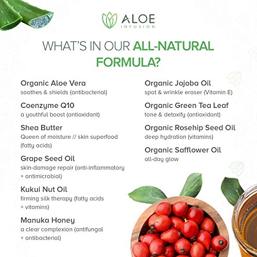 Aloe Infusion Body and Face Moisturizer - All Natural Eczema Cream for Itchy ...