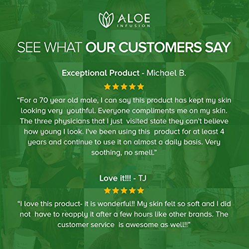 Aloe Infusion Body and Face Moisturizer - All Natural Eczema Cream for Itchy ...