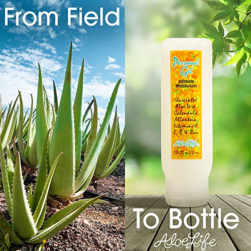 Aloe Life - Personal Gel, Intimate Moisturizer and Lubricant, Silky Non-Stain...