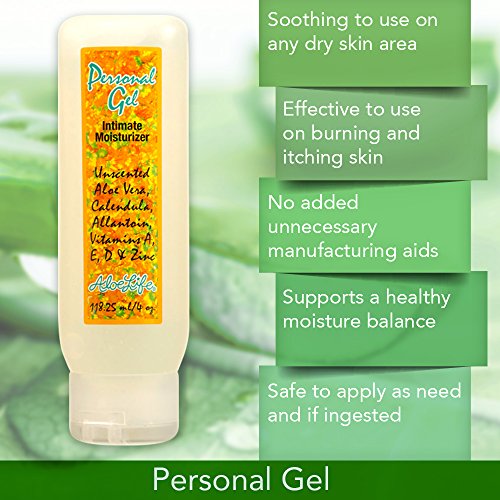 Aloe Life - Personal Gel, Intimate Moisturizer and Lubricant, Silky Non-Stain...
