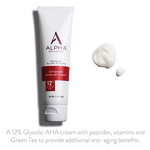 Alpha Skin Care Enhanced Renewal Cream | Anti-Aging Formula | 12% Glycolic Al...