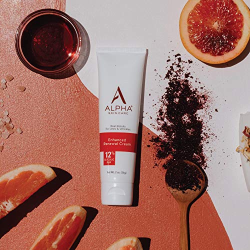 Alpha Skin Care Enhanced Renewal Cream | Anti-Aging Formula | 12% Glycolic Al...