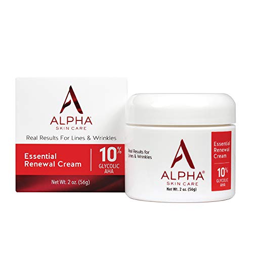 Alpha Skin Care Essential Renewal Cream | Anti-Aging Formula | 10% Glycolic A...