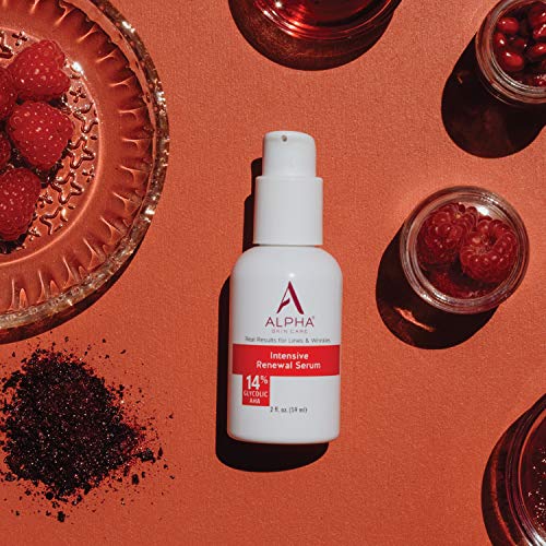 Alpha Skin Care Intensive Renewal Serum | Anti-Aging Formula | 14% Glycolic A...