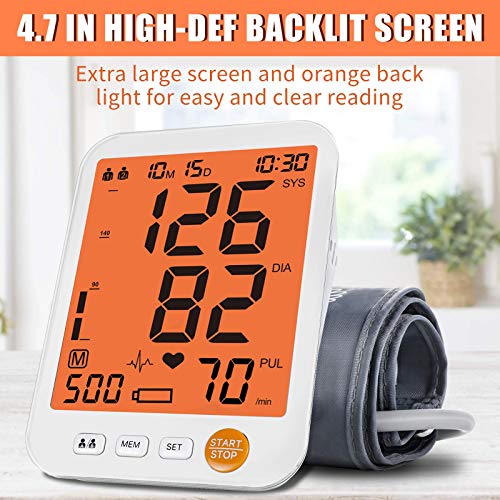 Blood Pressure Monitor Upper Arm Large Cuff ，Automatic Digital Blood Pressur...